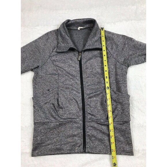Lucy Womens Athletic Jacket Size XS Gray Full Zip Pockets Sweatshirt - Picture 7 of 7